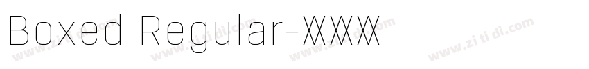 Boxed Regular字体转换